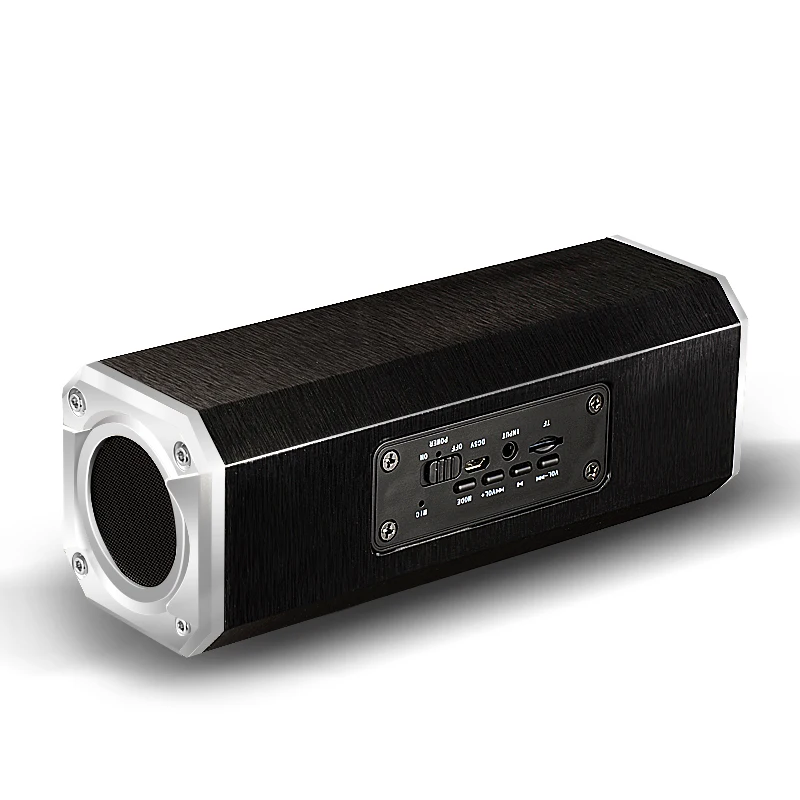 

New Stylish Wireless Bluetooth Speaker Wooden High-fidelity Portable Bluetooth Receiver Subwoofer MP3 Music Surround Player