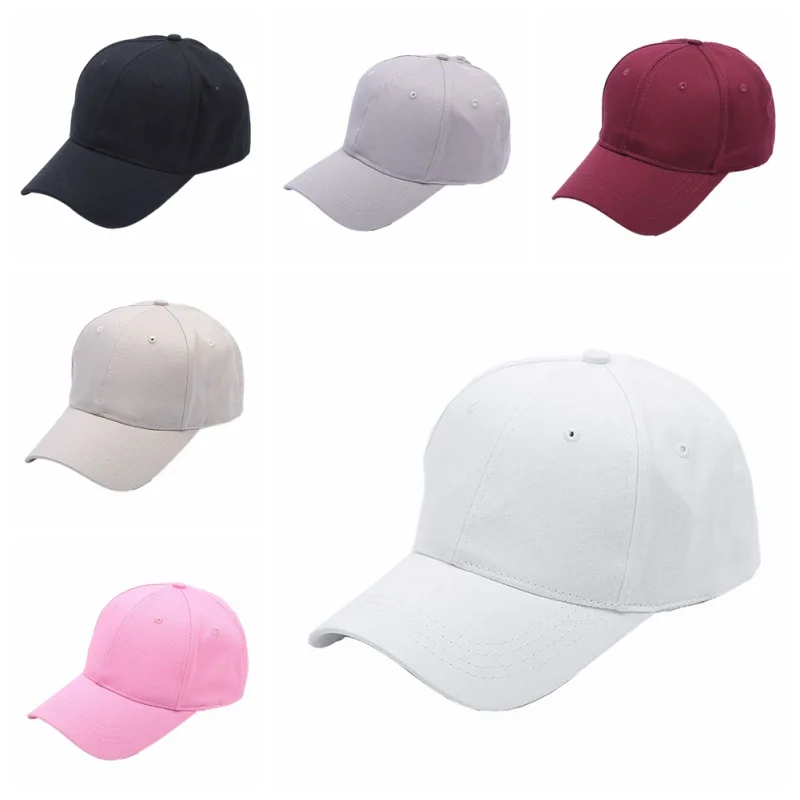 Women's ponytail baseball cap solid color breathable sunshade sun hat after opening Sports tennis cap