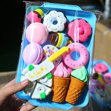 Кухонная Игрушка подвеска на телефон в форме мороженного еда пончик торт набор для приготовления пищи пластиковый фруктовый миниатюрный пищевой реквизит игрушки для девочек микро-еда детские игрушки подарок