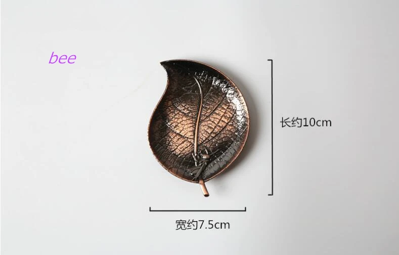 CFen A's металлические подставки Kongfu чайная чашка коврик подставки в форме листьев подставки для напитков подстаканник Настольный коврик Декор 1 шт