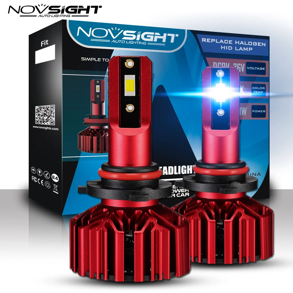 Автомобильная светодиодная фара Novsight 2 шт. h7 H1 h3 H4 h11 hb4 9006 9005 HB3 6000k CSP 10000LM