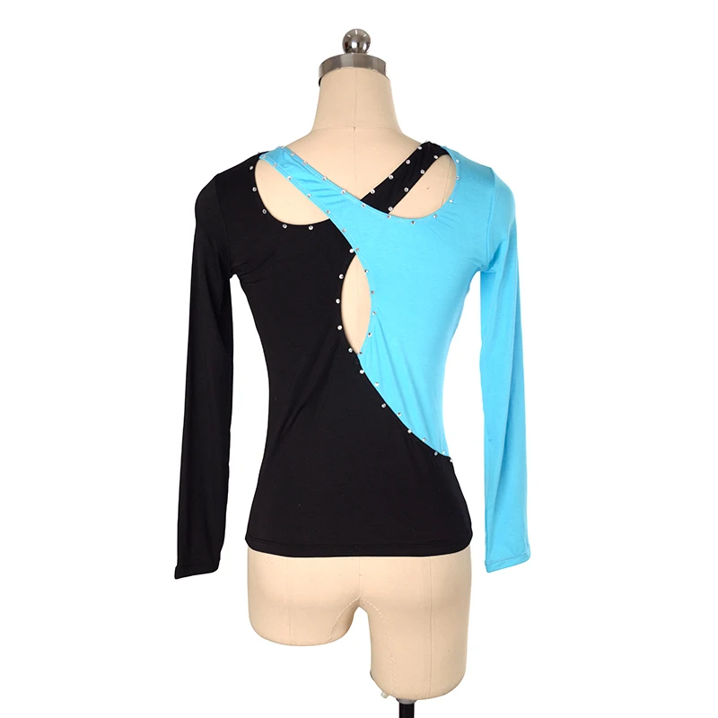 Figure Skating T-Shirt Girls Women'S Top Adult Training Competition Patinaje Skating Modal Fabric Gymnastics Suit