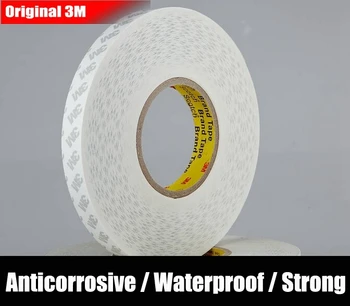 (0.3mm thick), Original 3M White Waterproof Double Adhesive Tape PVC Scotch Tape for iphone Tablet Car Mirror Display Bond 1