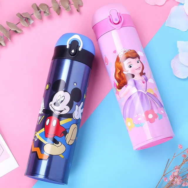 Disney 500ML Thermos Feeding Bottle Vacuum Flask Insulation Feeding Cup