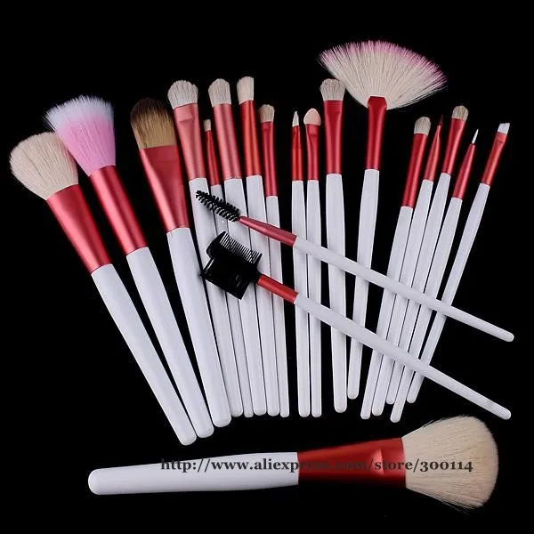 Wholesale excellent quality Makeup powder Brush set 20 pcs artist makeup brushes kits rollup bag