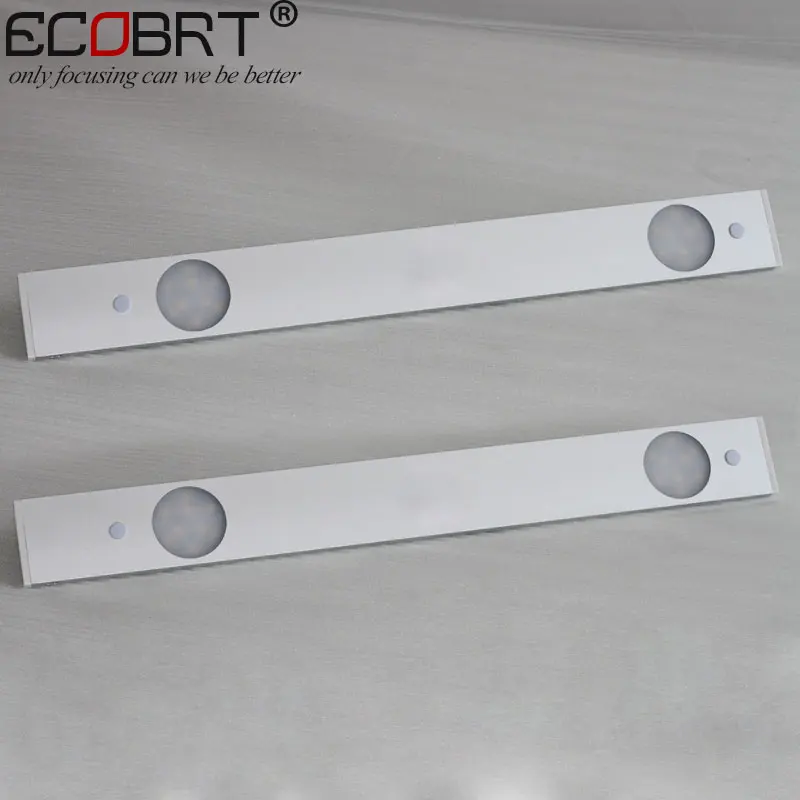 

ECOBRT Modern Under Linear Cabinet Lights 30cm 12' inch Complete set LED Bar Lights with IR Sensor Control switch