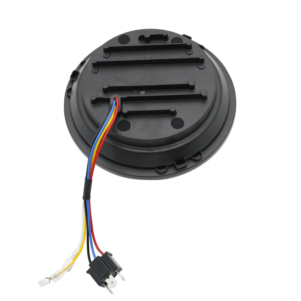 For Jeep Wrangler Jk Tj Super Bright 50W 7 Inch Round LED Headlight White Amber Turn Signal Halo Ring For Lada 4x4 urban Niva (43)