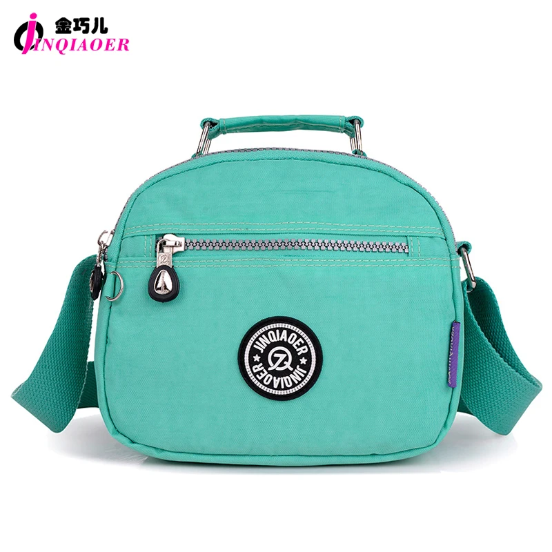 Small Nylon Tote Bag With Zipper