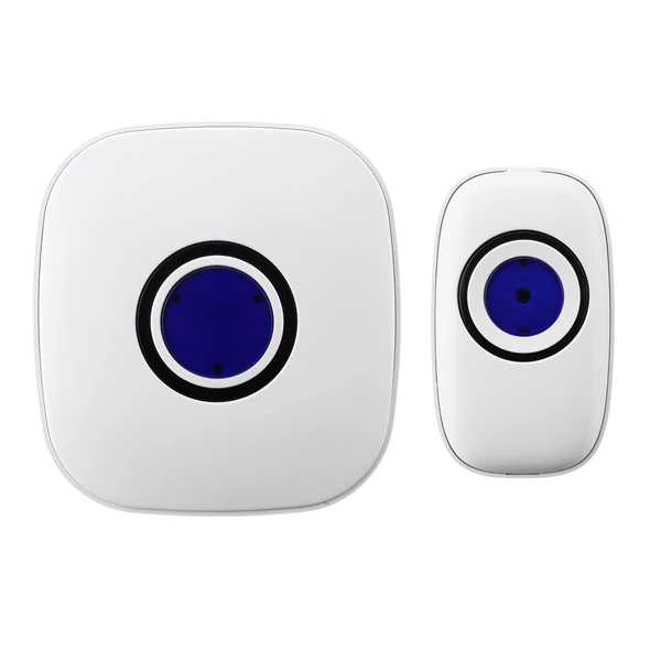 

Wireless Doorbell Waterproof US Plug indicator light 150M smart Door Bell touch button and Receiver door bell