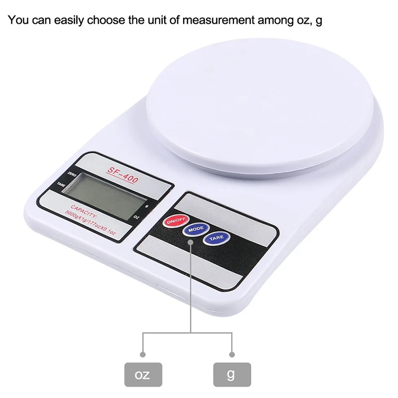 400 high precision household electronic kitchen scale Electronic scale for food herbs scale 22 pound  1G3