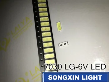 

500pcs FOR LG Innotek LED smd 7030 led cool white 100-110lm LED Backlight 1W 7030 6V Cool white TV Application