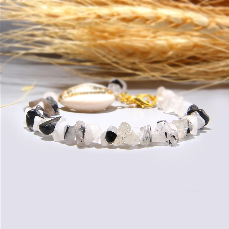 Vinswet модные 7 Браслет Чакра женские целебные радужные натуральные туркиосы камень кристалл чипы мужские браслеты из бисера счастливые ювелирные изделия
