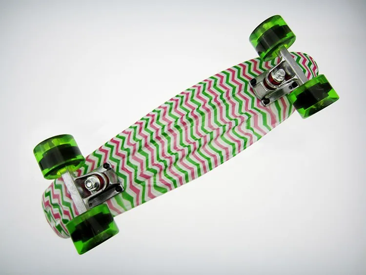 2019 Новый 22 дюймов банан скейт доска longboard палуба и колеса ABEC-9 скейт доска круглый скейтборд deskoroka рыбы скейтборд