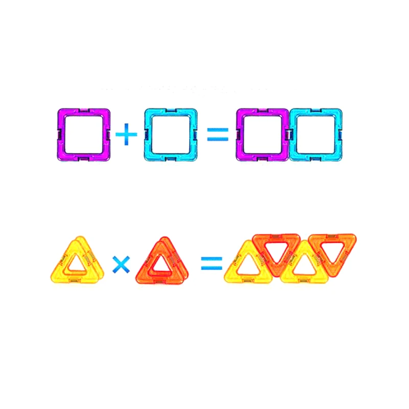 32 шт маленькие магнитные детали квадратный треугольник шестигранный Магнитный конструктор Сделай Сам модельные блоки для детей