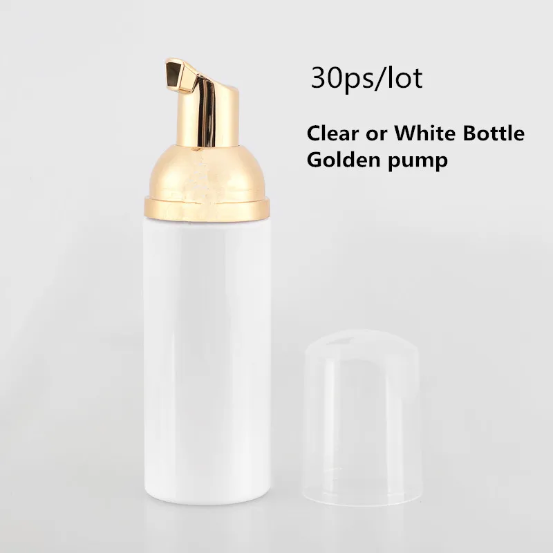 Wholesale fast 30ps 30 60ml Plastic Foamer Bottle Pump white liquid