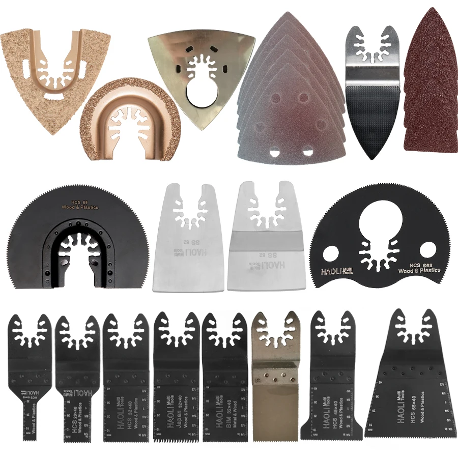 New 66 pcs quick change oscillating multi tool saw blade accessoriesfor FEIN power toolmetal cuttin