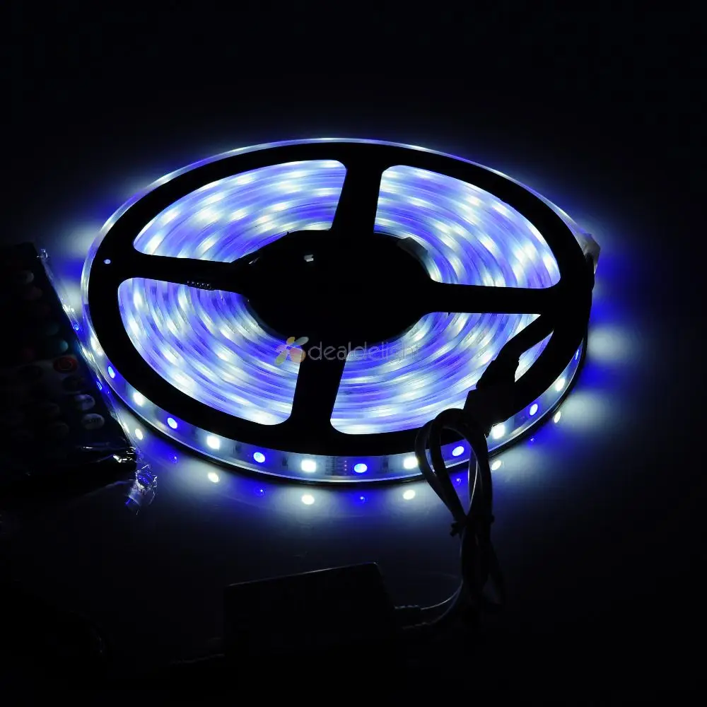 NEW-5M-5050-RGBW-white-6000-6500K-60-leds-m-Tube-waterproof-IP67-DC12V-LED-strip