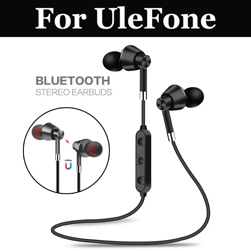 Bluetooth Earphone Wireless Sport Earphones with Mic For UleFone Future Vienna U007 Metal Tiger Gemini S7 Power 2 T1 Pro | Электроника