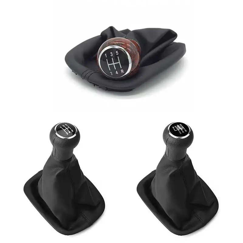 

5 / 6 Speed Leather Car Gear Shift Knob Lever Gaiter Boot Cover For Volkswagen VW Passat B5 1996 1997 2001 2002 2003 2004 2005