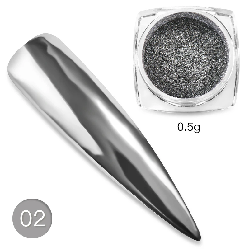 Mtssii зеркальный блеск для ногтей порошок металлический цвет УФ-гель для дизайна ногтей Полировка хромированная пигментная пыль супер блестящий Маникюр украшение - Цвет: Z466