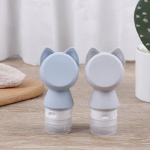 Мультяшная Мини дорожная упаковочная бутылка для шампуня, геля для душа, силиконовые контейнеры, переносные дозаторы мыла