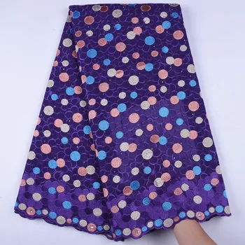 

Top Quality Swiss Voile Lace In Switzerland Latest African Dry Lace Fabric With Stones Swiss Cotton Lace Fabric A1658