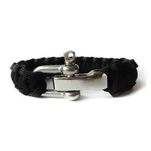 Outdoor Umbrella rope bracelet for survival rope fishbone adjustable steel buckle bracelets rescue emergency tools
