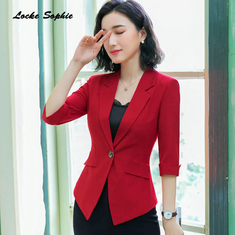 Women's Plus size Blazers coats 2019 Autumn cotton Splicing Single button Small Suits jackets ladies Skinny Blazers Suits coats Women's Plus size Blazers coats 2019 Autumn cotton Splicing Single button Small Suits jackets ladies Skinny Blazers Suits coats