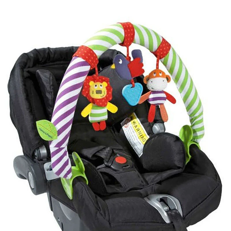 

New 2015 Baby cribs Rattle babyplay Baby Hand Bell Multifunctional Plush Toy Stroller Mobile Gifts infant travel arch