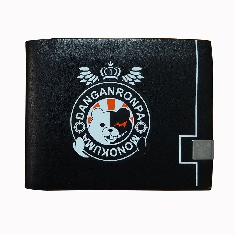 

Cartoon Anime Danganronpa Monokuma Purse Men Women Kids Boy Girl Leather Wallets Dollar Price Short Wallet