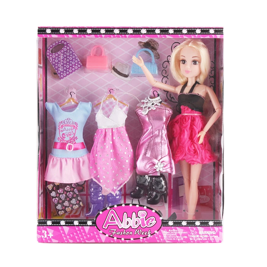 

Abbie New Style Set 1 Abbie doll+4 Shoes+3 Shoes+4 Bags Many styles to choose 12 Joint body Best Gift to Children in Christmas
