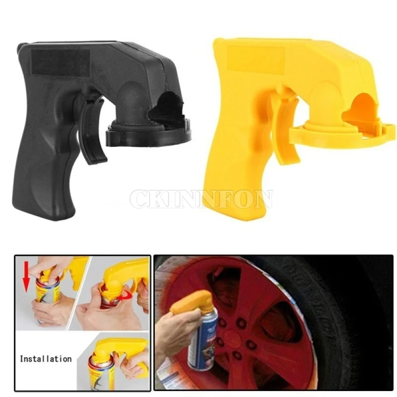 DHL 100 PCS Car Auto Aerosol Spray Painting Can Gun Plastic Handle With