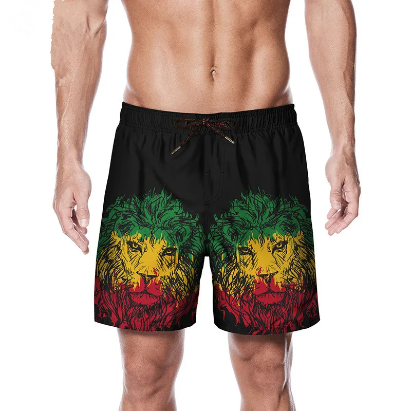 Men/’s Swim Trunks Kinds of Dog Beach Board Shorts Swimming Short Pants Running Sports Surffing Shorts