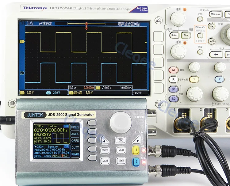 Cleqee JDS2900 60 МГц цифровой контроль двухканальный DDS функция генератор сигналов