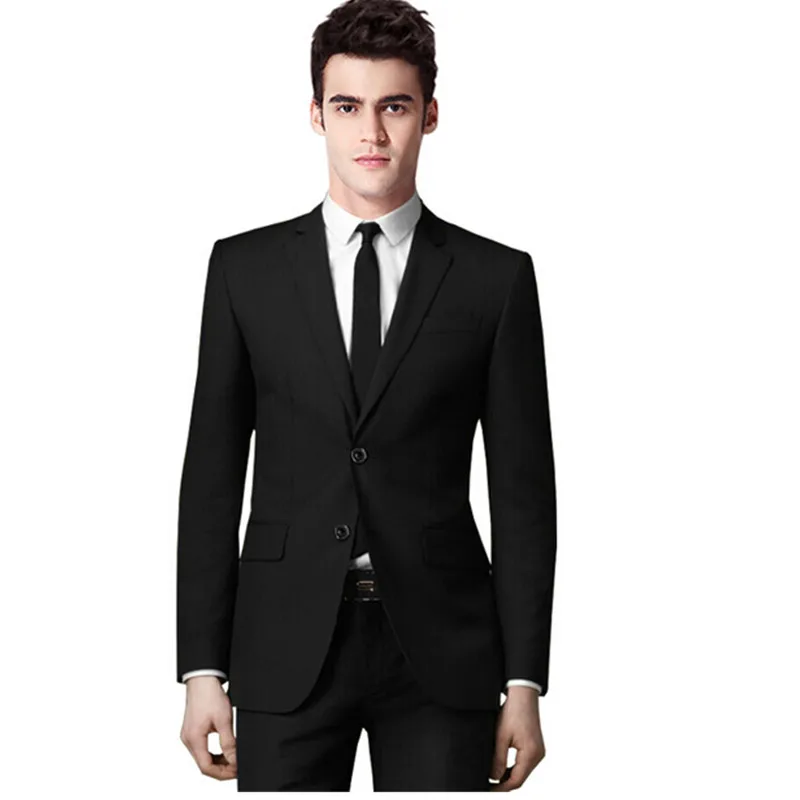 business casual mens suits pure color mens professional suits men's ...