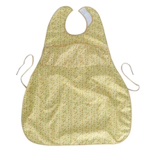 Washable Adult Reusable Eating Bibs Elderly Disability Aid Apron with Catch Pocket for Men Women Senior Citizens Elderly