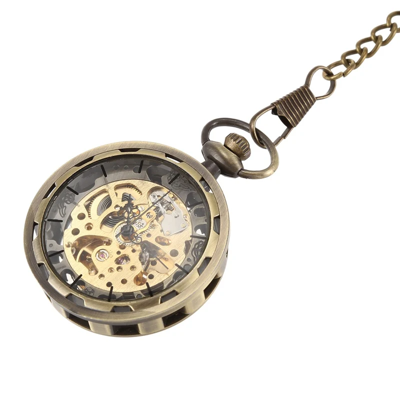 Механические карманные часы псевдо-антиквариат ретро Роскошные карманные часы мужские и женские модные карманные часы