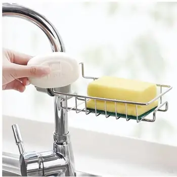 

Hot Sink Tap Hanging Holder Faucet Storage Rack Sponge Dishcloth Clip Shelf Draining Rack Kitchen Bathroom Soap Holders Shelves