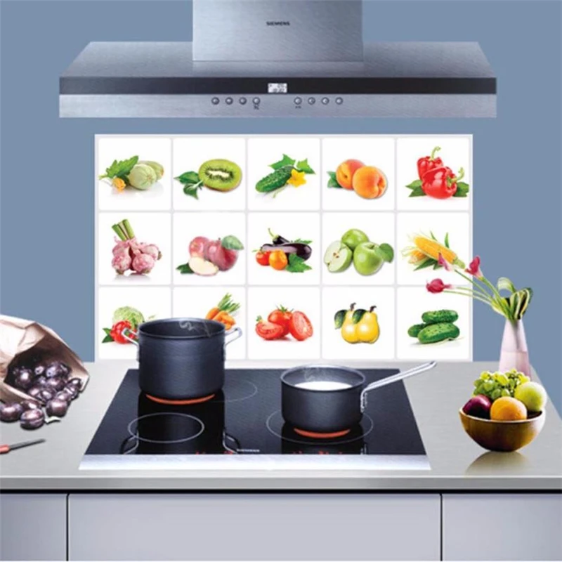 sticker on the wall Kitchen Oilproof Removable Wall Stickers Art Decor