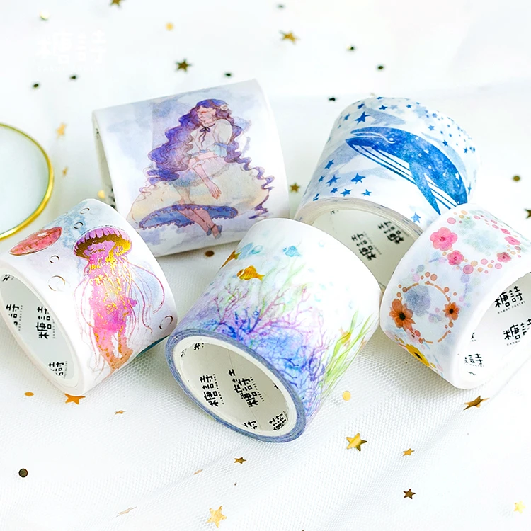 Dreamlike Медузы КИТ/Дочь моря лента для декорации Washi DIY планировщик скрапбукинга