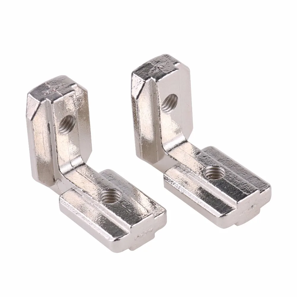 10pcs L-Shape 90 ° Aluprofil Innenwinkel 8/10mm T Slot Aluminium Winkelverbinder 