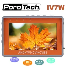 IV7W 4 в 1 AHD+ TVI+ CVBS+ CVI Тест камеры er 1080 P/5MP CCTV Тест er 4,3 дюйма ЖК-Видео тест 5 В/12 в выходной кабель тест