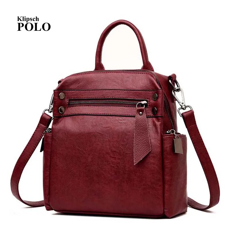 

Women Backpack Genuine Leather Crocodile Pattern Female Knapsack Elegant Lady Shoulder School Bags For Girls