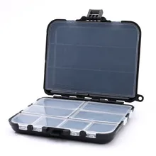 Jcxagr портативный пластиковый футляр для рыболовных снастей коробка рыболовных крючков многофункциональный дизайн с пряжкой ящик для снастей прочный ящик для хранения B1