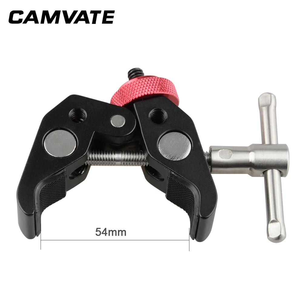 CAMVATE Универсальный Супер Зажим для камеры Клещи с 1/4 &quot 20 до 3/8&quot фотоаппарата DSLR