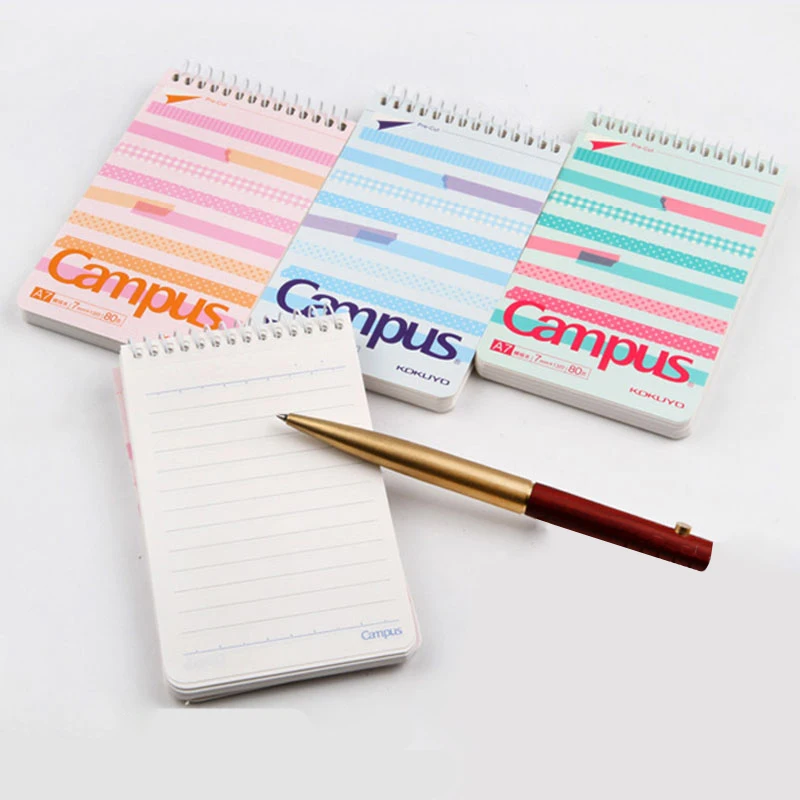 

Kokuyo Campus A7 Notebook Agenda 2019 Bullet Journal Sketch Note Book Notepad Spiral Vertical Stationery Notatnik Weekly Planner