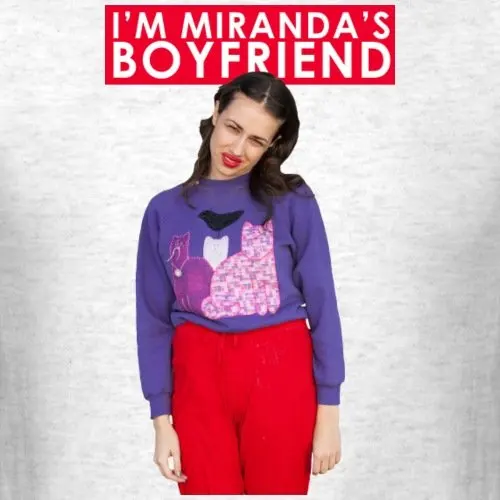 2017 новая мода Миранда Поет миранды Boyfriend мужская Футболки 100% хлопок мужской О