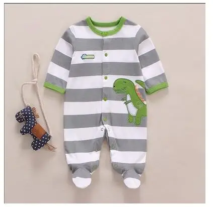 Newborn baby jumpsuit, baby boy and baby cotton covered foot jumpsuit. 3 - Цвет: 9