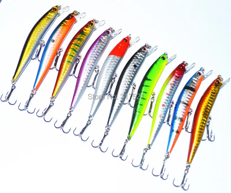 

minow fishing lure 7.5g 9cm 10 colors 10 pieces/lot free shipping
