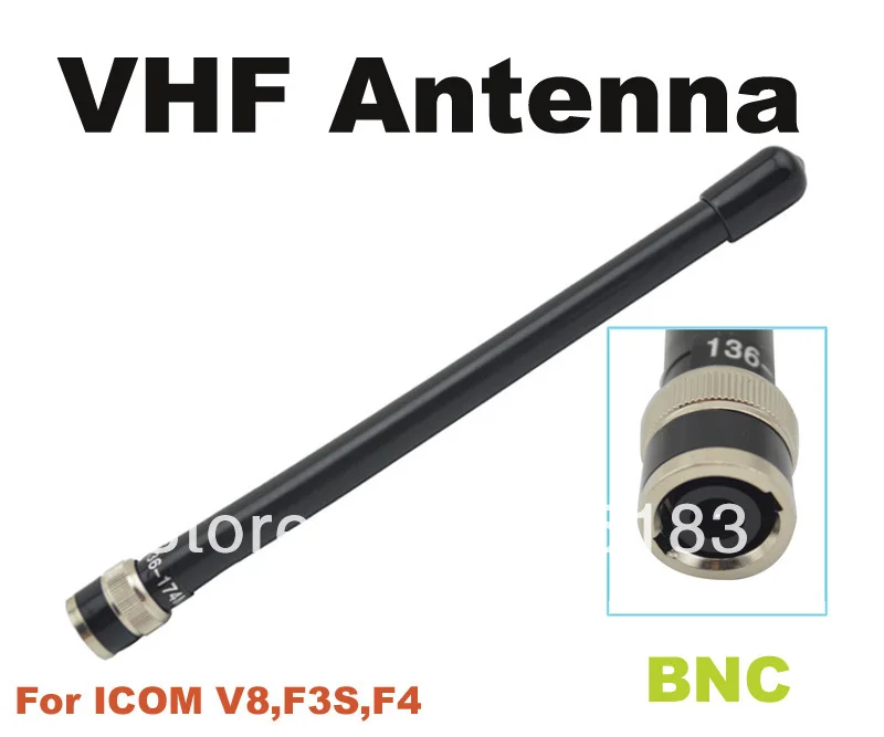 Бесплатная доставка 10 шт. BNC VHF антенна для ICOM VX500 F3S VX200 F4 IC-V8 | Мобильные телефоны и